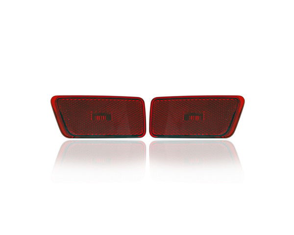 Side Marker Light Assembly - Compatible/Replacement for '21-22 Ford Bronco Sport - Rear - Pair, Left Driver + Right Passenger Set - M1PZ15A101A, M1PZ15A201C