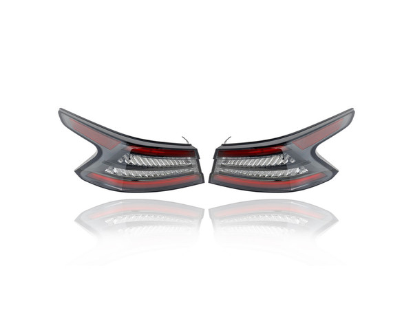 Tail Light Assembly - Compatible/Replacement for '19-22 Nissan Maxima - LED, Outer Body Quarter Panel - Pair, Left Driver + Right Passenger Set - 265509DJ0A, 265559DJ0A - CAPA