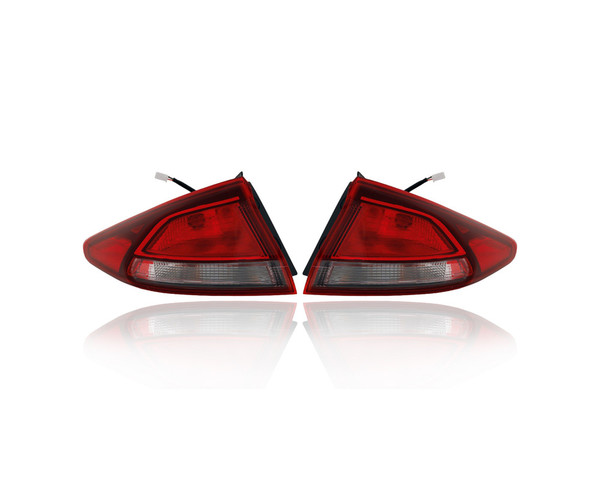 Tail Light Assembly - Compatible/Replacement for '17-19 Hyundai Ioniq Blue/SEL, 20-22 SE - Halogen, Outer Quarter Panel - Pair, Left Driver + Right Passenger Set - 92402G2050, 92401G2050