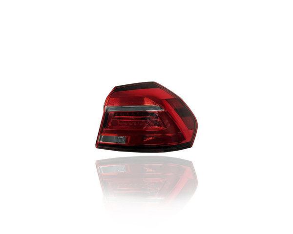 Tail Light Assembly - Compatible/Replacement for '16-17 Volkswagen VW Passat - LED, Outer Body - Right Hand - Passenger - 561945208B