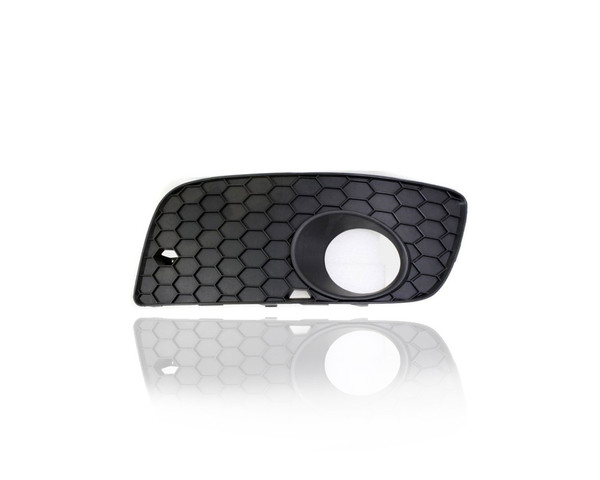Fog Light Cover - Compatible/Replacement for '06-09 Volkswagen VW GTI - Matte Black Honeycomb Design With Fog Lamp - Left Hand - Driver, 1K0853665S9B9
