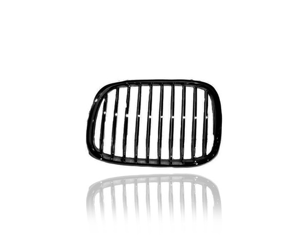 Grille - Compatible/Replacement for '01-03 BMW 5-Series - Black - Left Hand - Driver, 51137005837