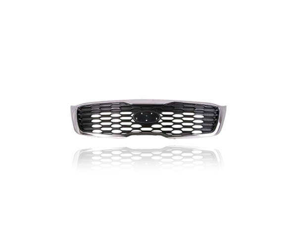 Grille - Compatible/Replacement for '19-20 Kia Sorento L/LX - Chrome Frame Black Insert, Emblem Provision - 86380C6500, CAPA