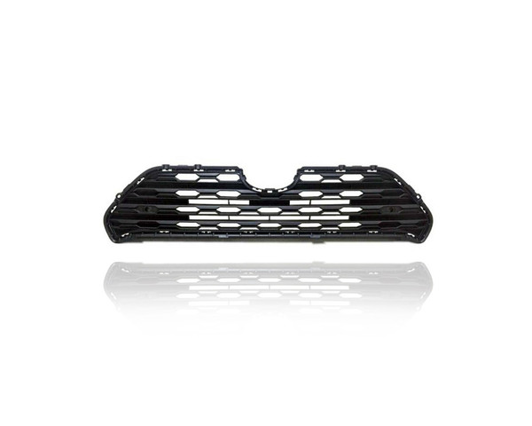 Grille - Compatible/Replacement for '19-23 Toyota RAV4/Hybrid XLE/Premium - Gray Frame Insert With Sensor Hole, Without Camera Hole - 531120R130