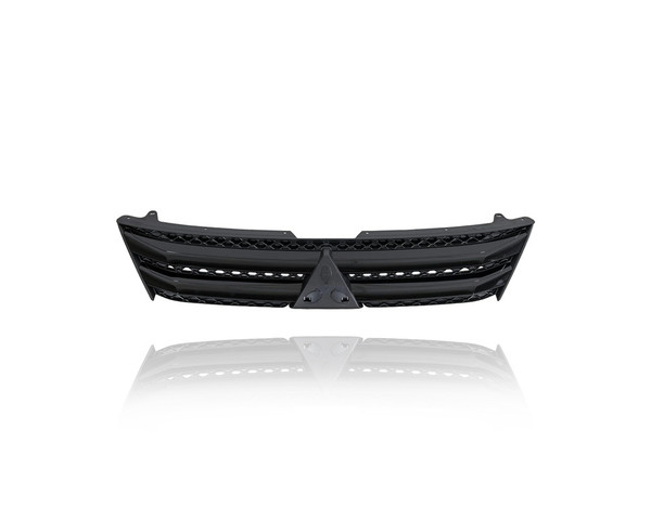 Grille - Compatible/Replacement for '18-20 Mitsubishi Eclipse Cross LE - Black Frame Trim Insert, Emblem Provision - 7450B343