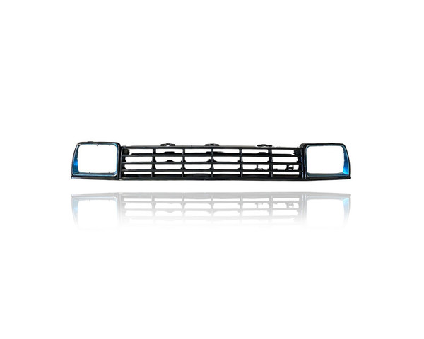Grille - Compatible/Replacement for '81-82 Nissan Datsun 310 - Chrome, Emblem Provision - 62310M8071