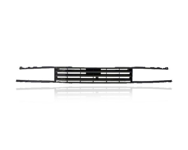 Grille - Compatible/Replacement for '85-86 Nissan Maxima - Main Black Frame Insert, Emblem Provision - 6231016E20