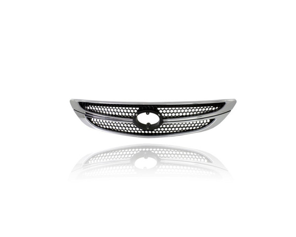 Grille - Compatible/Replacement for '02-04 Toyota Camry Limited - Chrome, Emblem Provision - PZ32733001