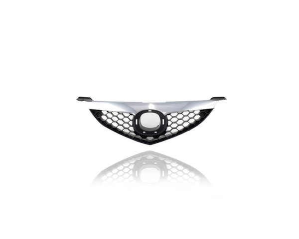 Grille - Compatible/Replacement for '07-09 Mazda Mazda3 Sedan i/Touring - Upper Emblem Black Trim Insert, Emblem Provision - BAK35071008