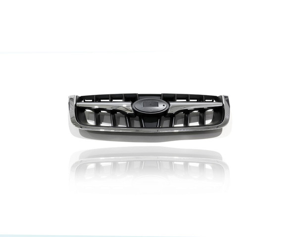 Grille - Compatible/Replacement for '08-09 Subaru Legacy Outback - Upper Chrome Frame, Black Insert, Emblem Provision - 91121AG27A