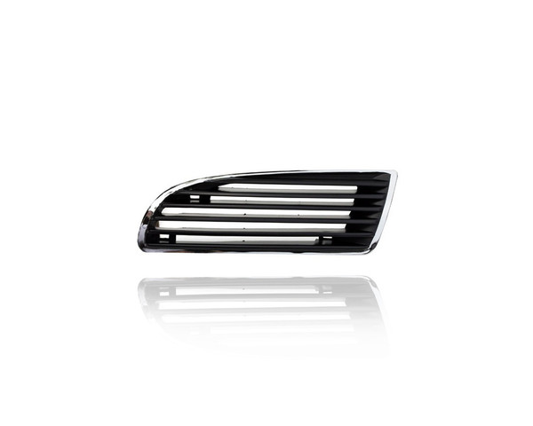 Grille - Compatible/Replacement for '97-98 Mitsubishi Galant - Chrome Frame Insert - Left Hand - Driver, MR361149
