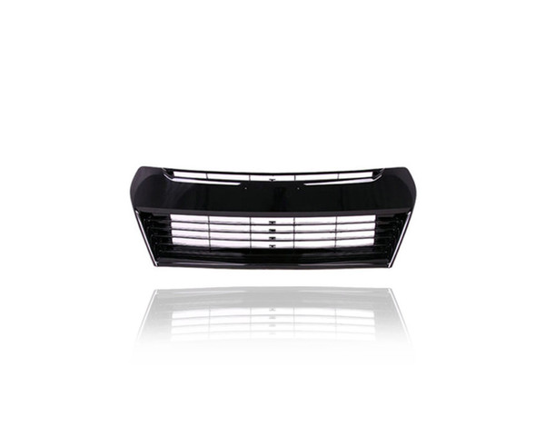 Grille - Compatible/Replacement for '14-16 Toyota Corolla S/Plus/Premium - Front Lower Glossy Black Outer Trim, Emblem Provision - 5311202510, CAPA