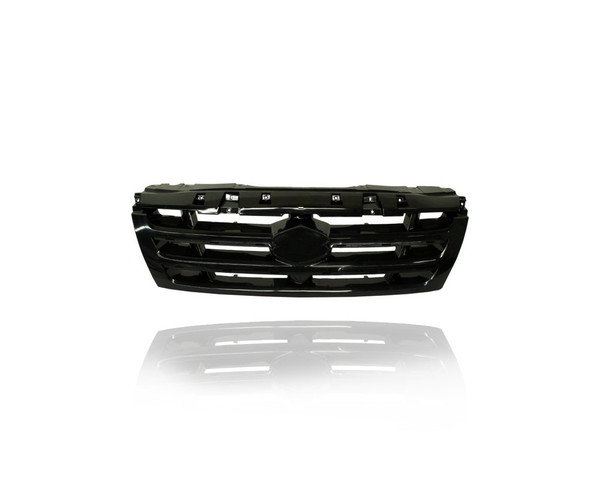Grille - Compatible/Replacement for '04-06 Suzuki XL7 - Upper Black Frame Insert, Emblem Provision - 7211152D00