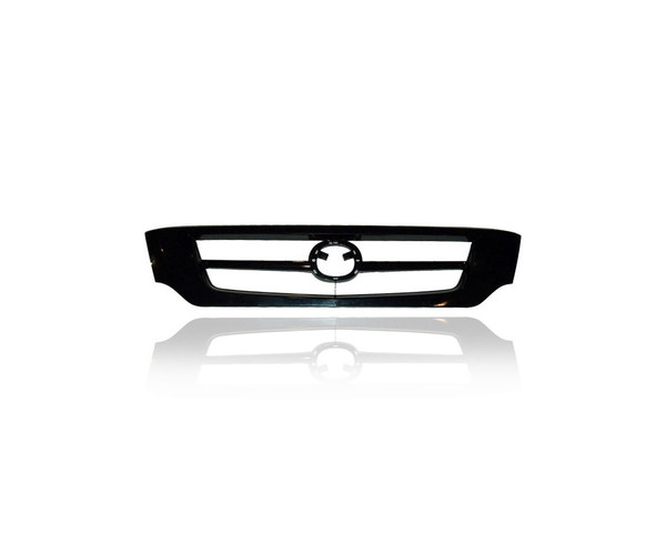 Grille - Compatible/Replacement for '01-10 Mazda Pickup - Black Frame Insert, Emblem Provision - 1F2250710CC