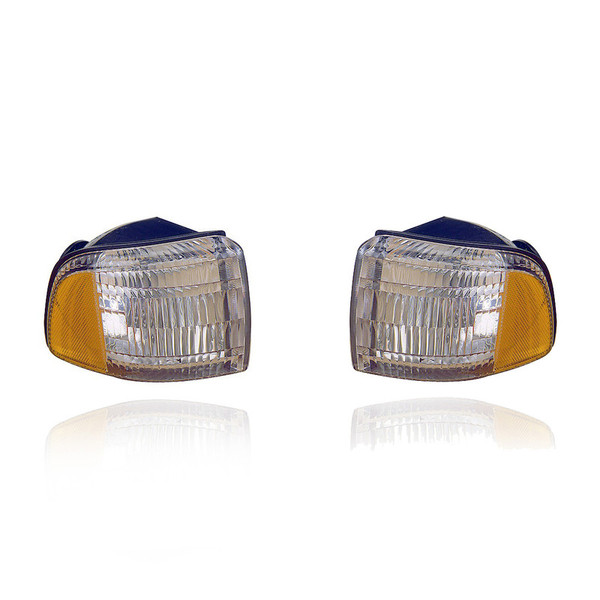 Cornering Light For 94-02 Dodge Pickup (99-02 Without Sport Package) - Parking Signal Side Marker, Pair, Left Driver + Right Passenger Set - 55054772AD, 55054773AD