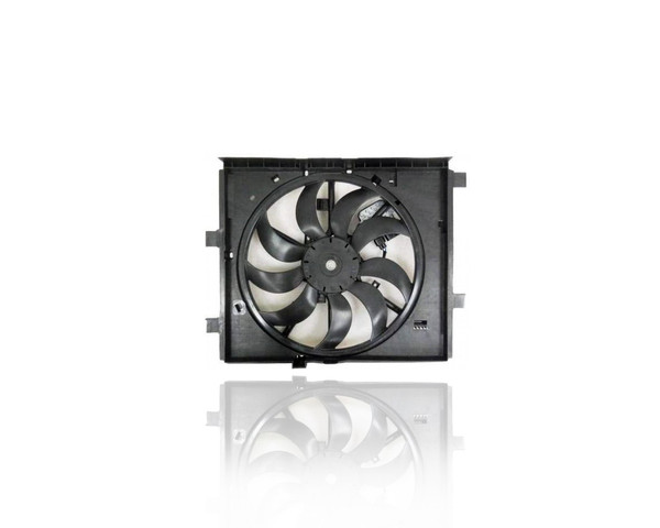 Dual Radiator and Condenser Fan Assembly - Compatible/Replacement for '15-17 Nissan Juke 4Cy/1.6 Turbo With Fan Control Module - 214871KC0C