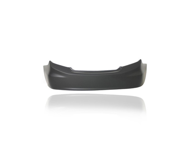 Bumper Cover - Compatible/Replacement for '12-12 Honda Civic/Hybrid Sedan DX/LX/EX/EXL/HF/NG 1.5h/1.8L - Rear, Primed, 04715TR3A90ZZ CAPA