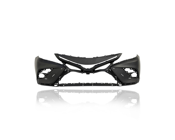 Bumper Cover - Compatible/Replacement for '21-23 Toyota Camry/Hybrid SE/XSE - Front, Primed Without Sensor/Camera Hole, 521190X954