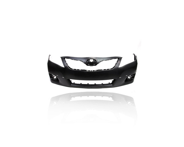 Bumper Cover - Compatible/Replacement for '10-11 Toyota Camry SE - Front, Primed With Spoiler Hole, 5211906959 CAPA