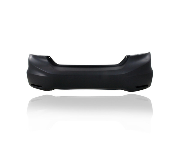 Bumper Cover - Compatible/Replacement for '13-15 Honda Civic/Hybrid Sedan Base/L/LX/EX/EXL/SE/HF/NG 1.5h/1.8L - Rear, Primed, 04715TR3A50ZZ CAPA