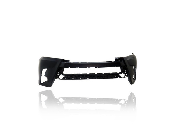 Bumper Cover - Compatible/Replacement for '17-19 Toyota Highlander/Hybrid LE/Plus/XLE/SE/Limited - Front, Primed Without Sensor Hole, 521190E937 CAPA