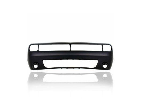 Bumper Cover - Compatible/Replacement for '15-23 Dodge Challenger SXT/GT/RT/RTP/RTS/RTSP/TA/392/SRT - Front, Primed Without SideFlare Hole, 68258730AB