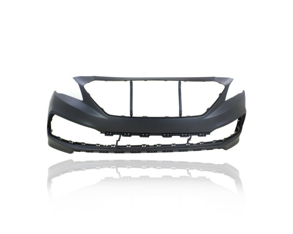 Bumper Cover - Compatible/Replacement for '15-17 Hyundai Sonata Sport/Limited 2.0T, 16-17 Limited 2.4L - Front, Primed, 86511C2300