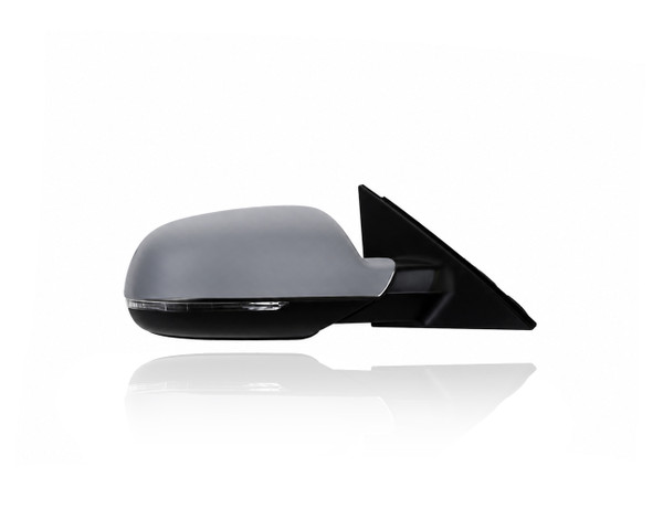 Door Mirror - Compatible/Replacement for '10-16 Audi A4/Avant/S4 - Without Memory/Auto-Dim, Unpainted - Right Hand - Passenger - 8K1857410AG01C