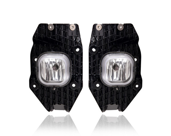 Fog Light Assembly - Compatible/Replacement for '11-16 Ford F-250/350 Super-Duty - Halogen - Pair, Left Driver + Right Passenger Set - BC3Z15200A, BC3Z15201A