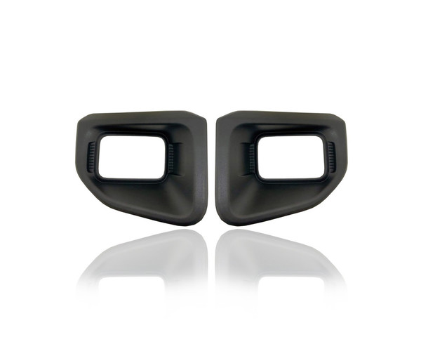 Fog Light Cover - Compatible/Replacement for '20-22 Ford F-250 Super Duty - Bezel With Halogen, Front Bumper Insert - Pair, Left Driver + Right Passenger Set - LC3Z17C754AA, LC3Z17C755AA