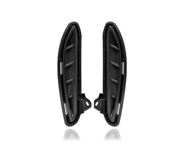 Fog Light Cover - Compatible/Replacement for '21-22 Toyota Venza - Textured Black - Pair, Left Driver + Right Passenger Set - 5212848180, 5212748210