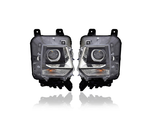 Headlight Assembly - Compatible/Replacement for '22-23 Hyundai Santa Cruz SE/SEL/Preferred - Halogen - Pair, Left Driver + Right Passenger Set - 92102K5000, 92101K5000 CAPA