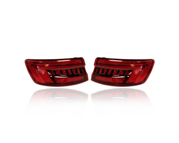 Tail Light Assembly - Compatible/Replacement for '17-17 Audi A4 Sedan - On Body Quarter Panel, LED - Pair, Left Driver + Right Passenger Set - 8W5945092D, 8W5945091D CAPA