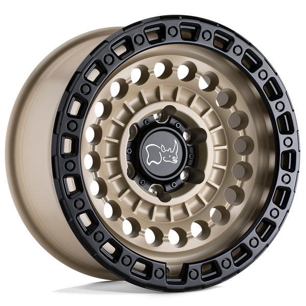 Sentinel - Cast Aluminum, Desert Sand With Black Ring, 17X8.5, 6X4.5, 0mm, 195338160035