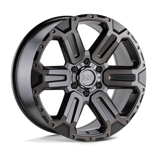 Wanaka - Cast Aluminum, Matte Gunmetal With Brushed Face & Gunmetal Tint, 20X9, 6X4.5, 35mm, 195338112614