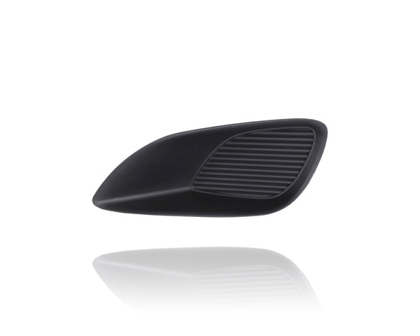 Fog Light Cover For 5212852100 07-12 Toyota Yaris Sedan - Without Foglamp - Matte Black, Front Bumper Lower, Left Hand - Driver