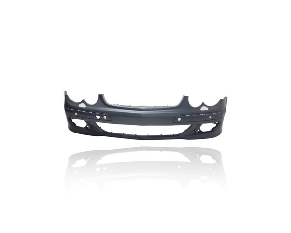 Bumper Cover - Compatible/Replacement for '06-09 Mercedes-Benz CLK350/500/550 Base - Front, Primed With Sensor/Headlight Washer Hole - 2098853725