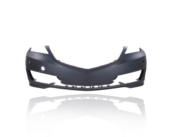 Bumper Cover - Compatible/Replacement for '15-17 Acura TLX - Front, Primed With Sensor Hole, Without Headlight Washer Hole - 04711TZ3A80ZZ CAPA