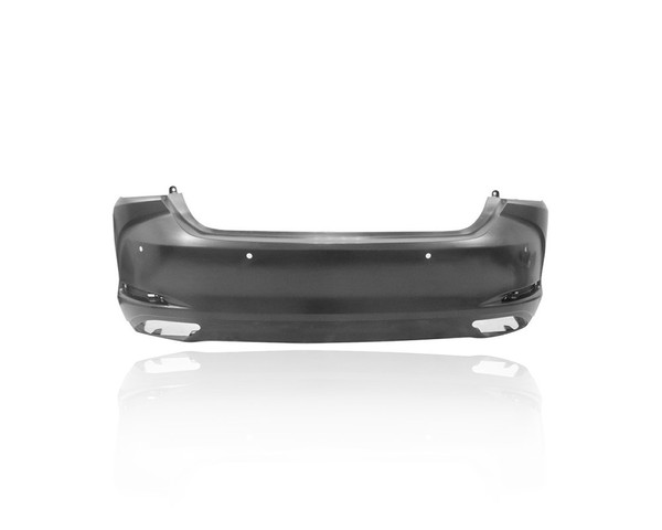 Bumper Cover - Compatible/Replacement for '19-24 Lexus ES350 Base (North American-Built) - Rear, Primed With Sensor Hole - 521590X923 CAPA
