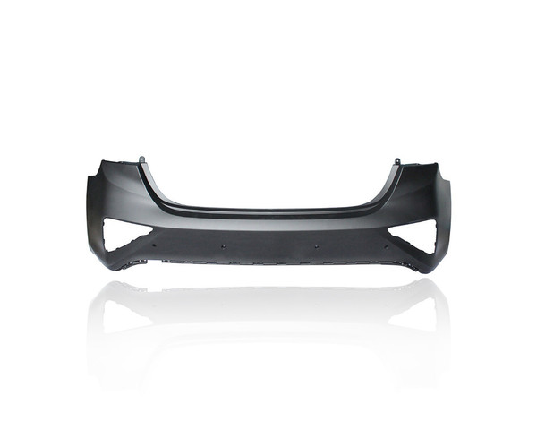 Bumper Cover - Compatible/Replacement for '19-21 Kia Forte Sedan EX/Launch/GT - Rear, Primed With Sensor Hole - 86610M7010 CAPA