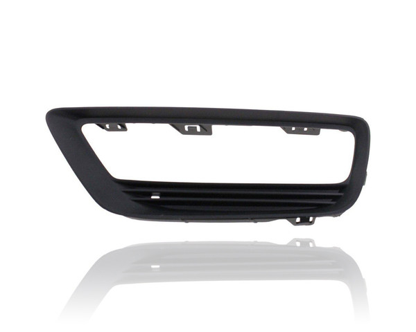 Fog Light Cover For HO1038111 13-15 Honda Accord Sedan - Bezel, Left Hand - Driver, Matte-Black, With Fog Lamp Type