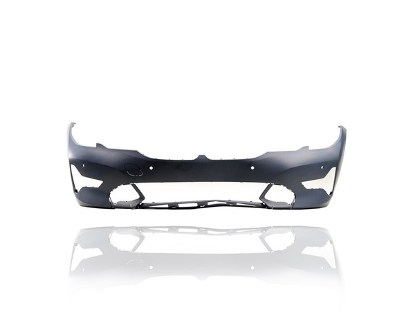 Bumper Cover - Compatible/Replacement for '19-22 BMW 330e/I Sedan Base - Front, Primed With Sensor Hole - 51118496502 CAPA