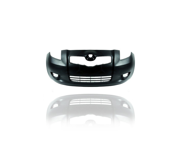 Bumper Cover - Compatible/Replacement for '07-08 Toyota Yaris Hatchback - Front, Primed With Fog Lamp Hole - 5211952925