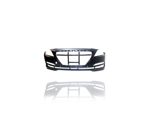 Bumper Cover - Compatible/Replacement for '15-16 Hyundai Genesis Sedan, 17-17 G80 - Front, Primed Without Sensor/Headlight Washer Hole - 86511B1000