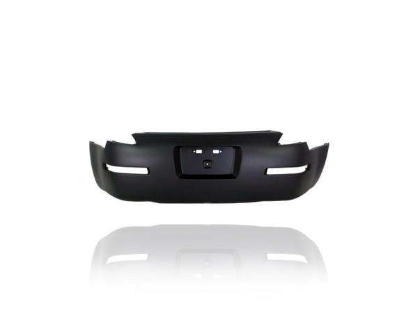 Bumper Cover - Compatible/Replacement for '03-09 Nissan 350Z (Exclude Nismo) - Rear, Primed Without Spoiler Hole - HEM22CF41H CAPA