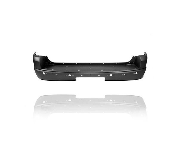 Bumper Cover - Compatible/Replacement for '02-02 Ford Explorer XLT - Rear, Beige With Step Pad/Sensor Hole - 1L2Z17K835JAA