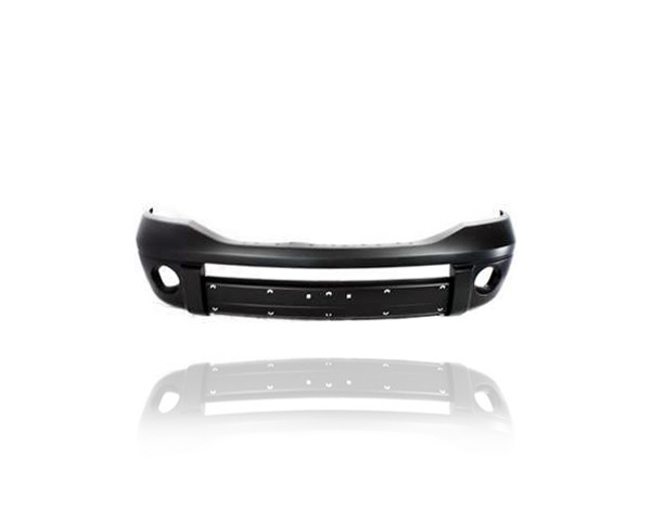 Bumper Cover - Compatible/Replacement for '06-08 Dodge RAM Pickup 1500, 06-09 2500/3500 - Front, Primed With Chrome Molding Hole - 68001358AA CAPA