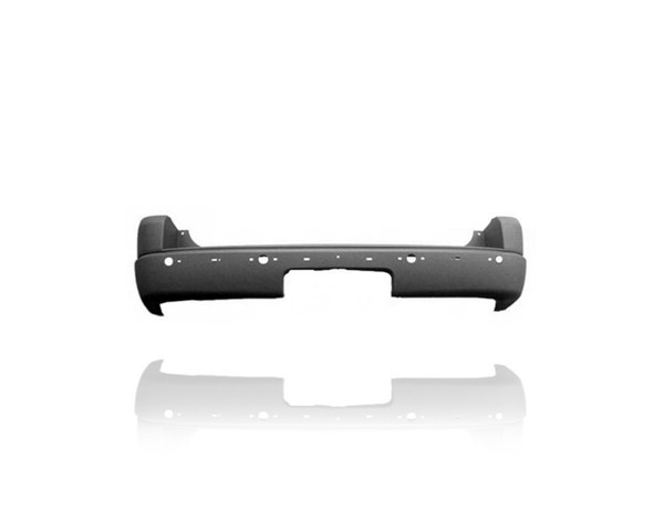 Bumper Cover - Compatible/Replacement for '03-03 Ford Explorer XLT - Rear, Textured With Step Pad/Sensor Hole - 1L2Z17K835JAC