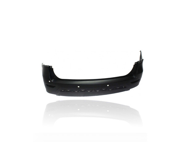 Bumper Cover - Compatible/Replacement for '13-16 Nissan Pathfinder SV/SL/Platinum - Rear, Primed With Sensor Hole, Without Tow Hitch Hole - 850223KA1H CAPA