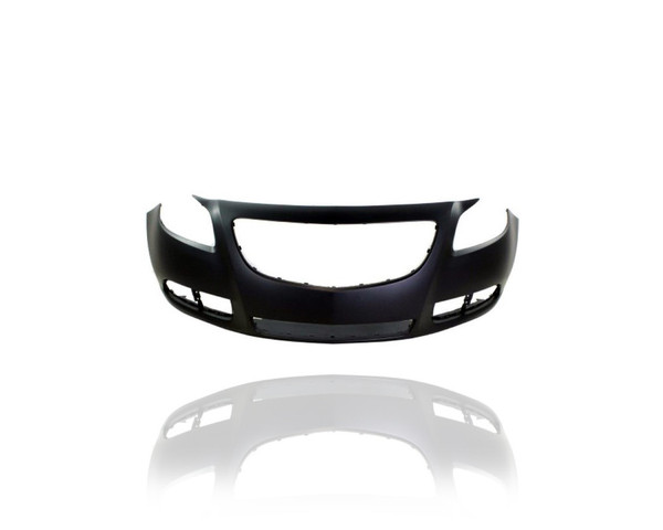Bumper Cover - Compatible/Replacement for '11-13 Buick Regal (Exclude GS), 12-13 E-Assist - Front, Primed With License Hole - 13243355 CAPA
